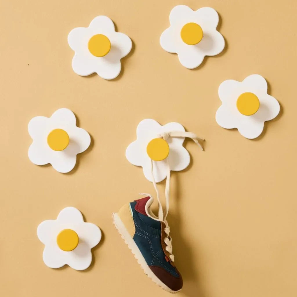 Kid's Concept Patères murales Fleur Blanches (3 pièces)