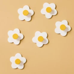 Kid's Concept Patères murales Fleur Blanches (3 pièces)