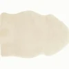 Peau d'agneau Mimosa écrue (80-90 cm) Tapis