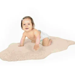 Peau d'agneau Mimosa écrue (80-90 cm) Tapis