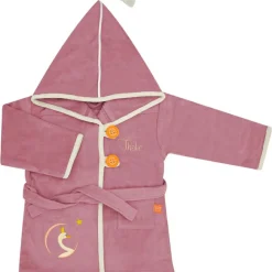 L'oiseau bateau Peignoir cygne vieux rose personnalisable (2-4 ans)