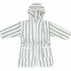 Hot Peignoir en éponge Stripe Sea Green (1-2 ans) Peignoir
