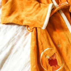 Clearance Peignoir lion safran personnalisable (2-4 ans) Peignoir