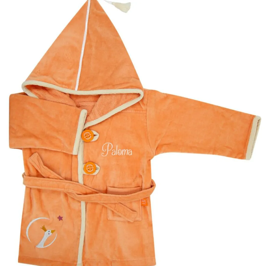 Peignoir oie sauvage pêche personnalisable (2-4 ans) Peignoir
