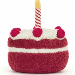 Best Peluche Amuseable Gâteau d'anniversaire Cerise (13 cm) Petite Peluche (< 20 Cm)