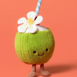 Jellycat Peluche Amuseable Noix de Coco Aruba (15 cm)
