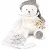 Online Peluche attache-sucette Ours Pantin Argent (20 cm) Doudou Attache Sucette