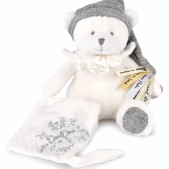 Online Peluche attache-sucette Ours Pantin Argent (20 cm) Doudou Attache Sucette