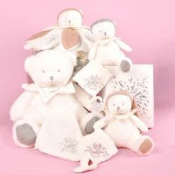 Online Peluche attache-sucette Ours Pantin Argent (20 cm) Doudou Attache Sucette