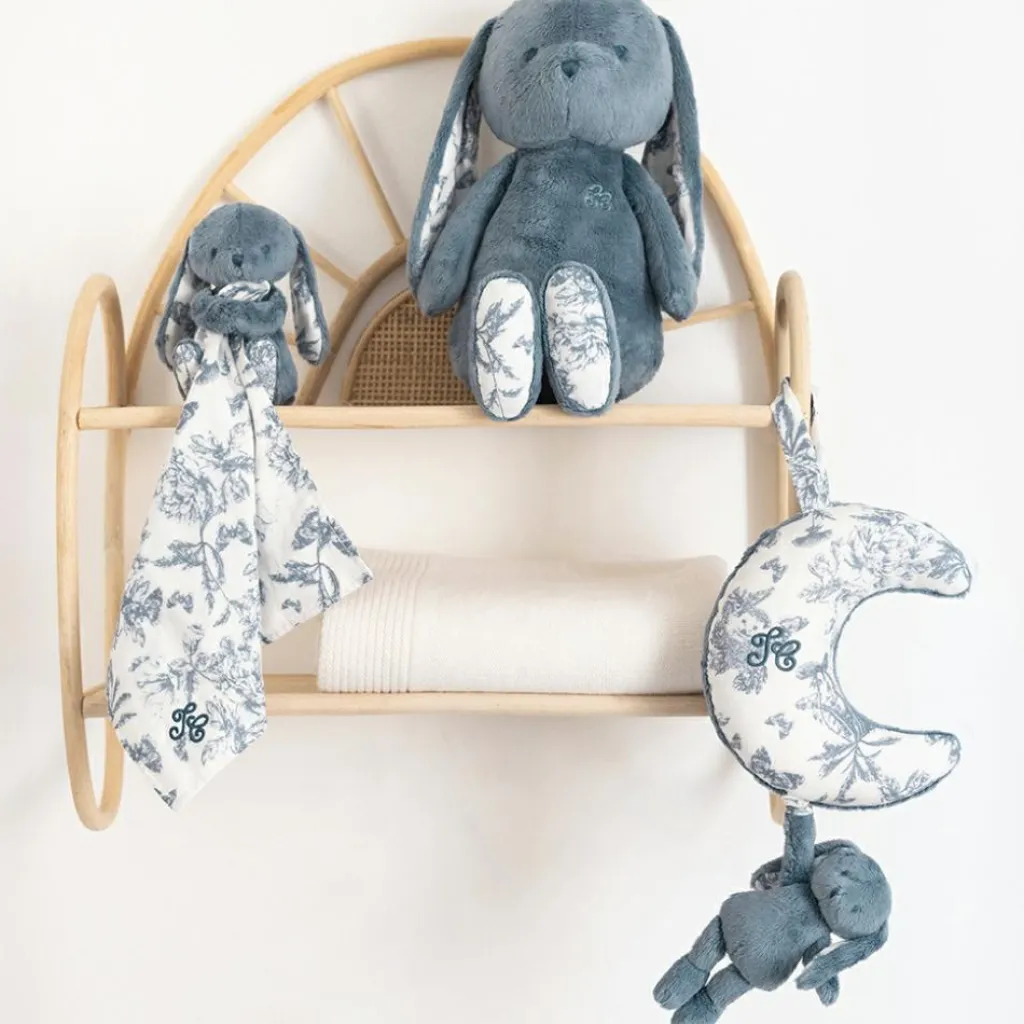 Tartine et Chocolat Peluche Augustin le lapin bleu (25 cm)