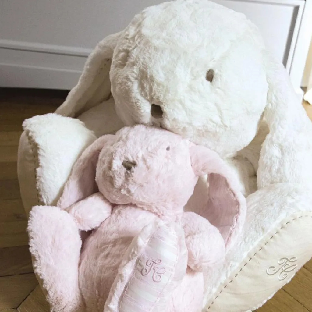 Tartine et Chocolat Peluche Augustin le lapin rose (12 cm)