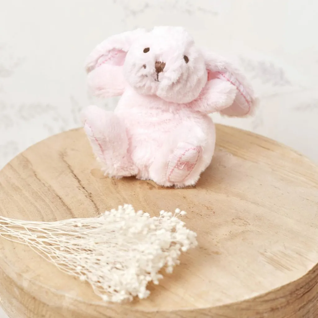 Tartine et Chocolat Peluche Augustin le lapin rose (12 cm)