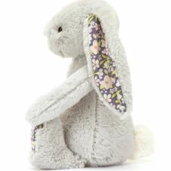 Jellycat Peluche Bashful Lapin en fleurs Gris (18 cm)