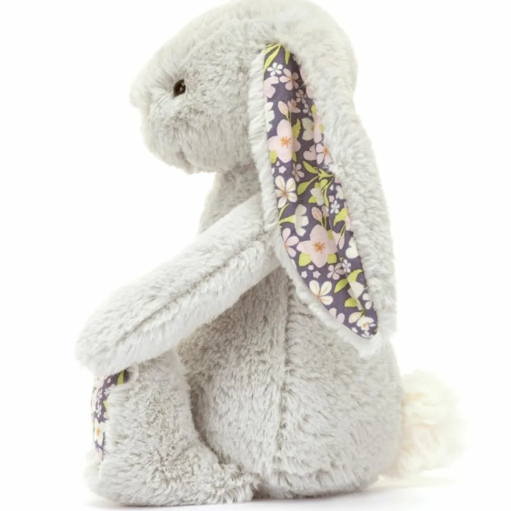 Jellycat Peluche Bashful Lapin en fleurs Gris (18 cm)