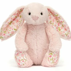 Jellycat Peluche Bashful Lapin en fleurs Cerise (18 cm)