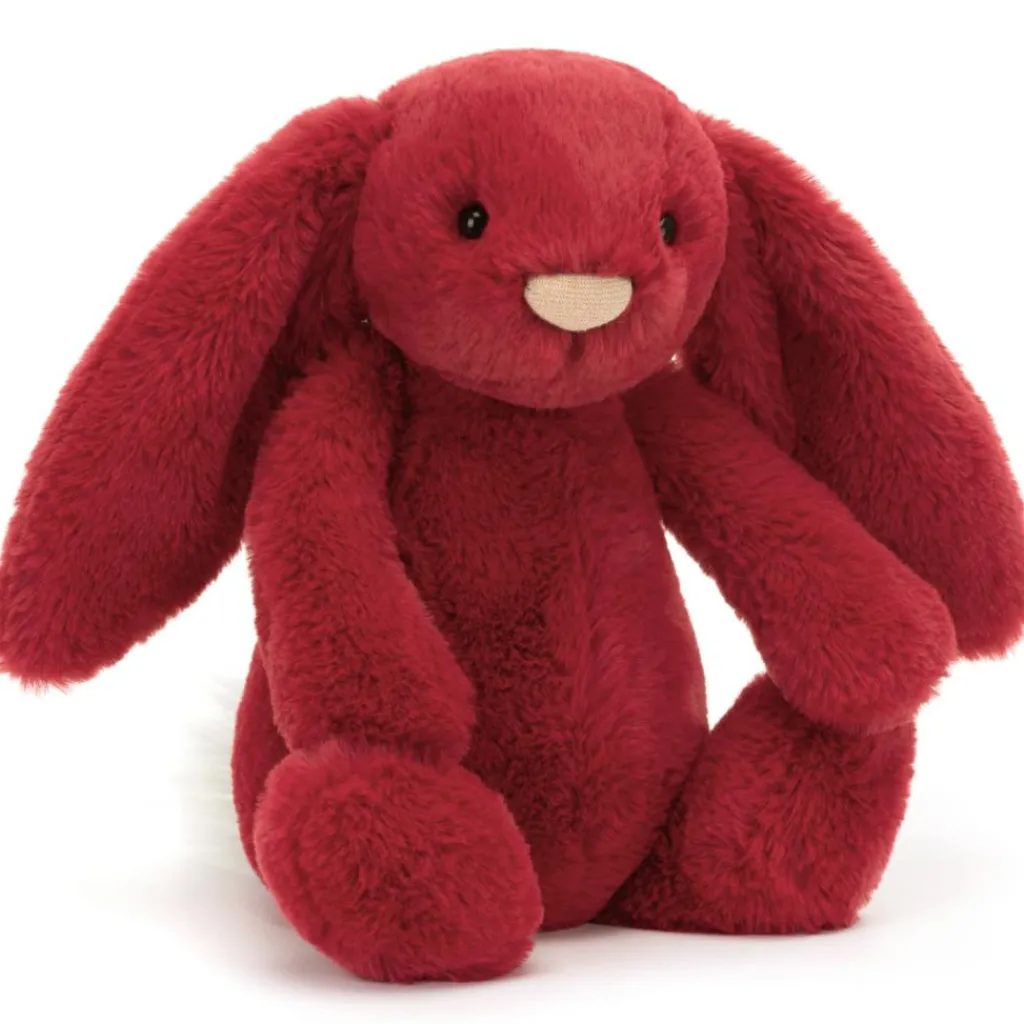 Jellycat Peluche Bashful Luxe Lapin Scarlett Original (12 cm)