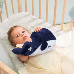 Best Peluche bouillotte bien-être baleine Petit calme (17 cm) Bouillotte