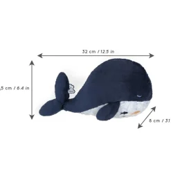 Best Peluche bouillotte bien-être baleine Petit calme (17 cm) Bouillotte