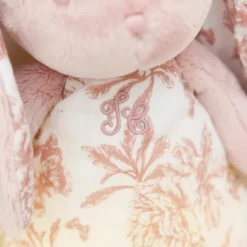 Sale Peluche bruit blanc lapin Toile de Jouy rose Bruit Blanc