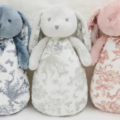 Discount Peluche bruit blanc lapin Toile de Jouy gris Bruit Blanc