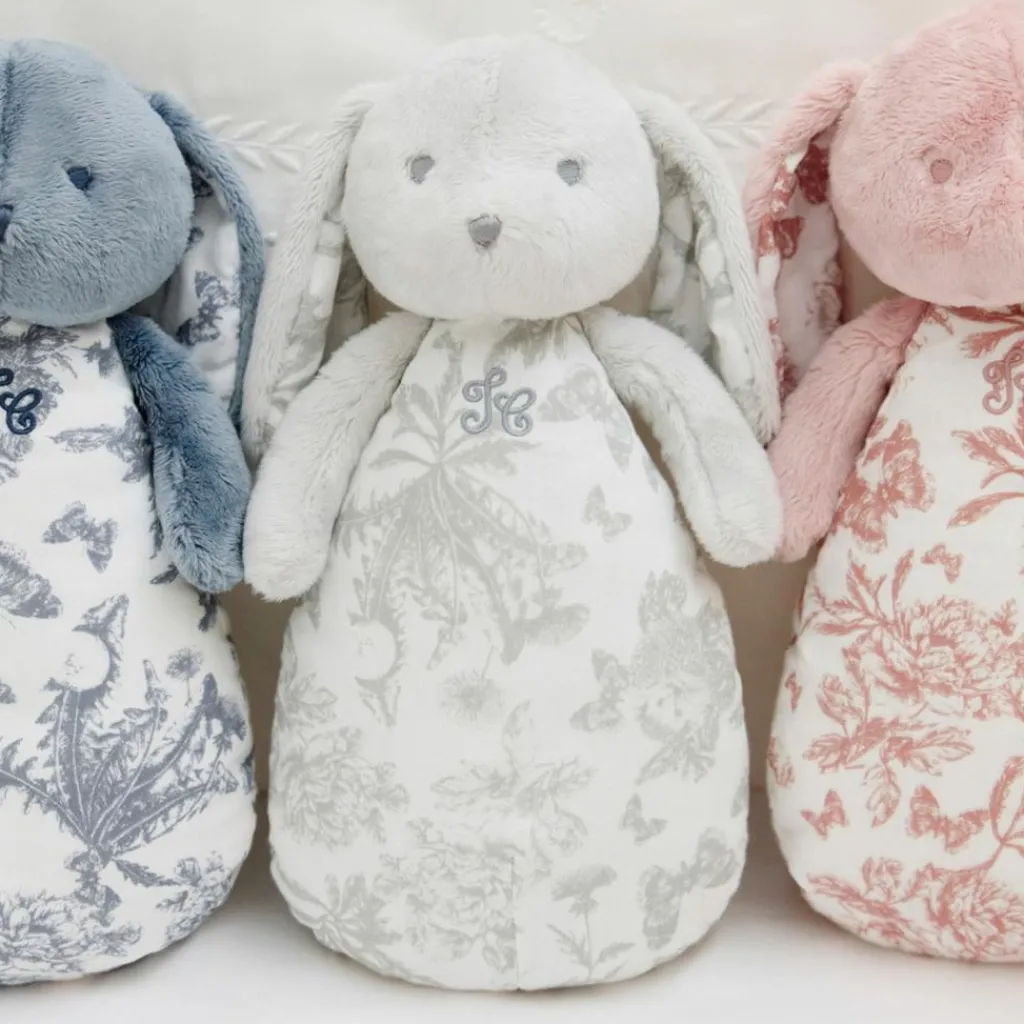 Discount Peluche bruit blanc lapin Toile de Jouy gris Bruit Blanc