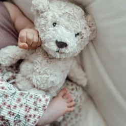 FLOW Peluche bruit blanc Lou l'ours beige (24 cm)