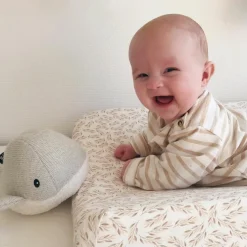 FLOW Peluche bruit blanc rechargeable baleine Moby gris