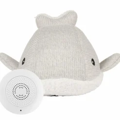 FLOW Peluche bruit blanc rechargeable baleine Moby gris