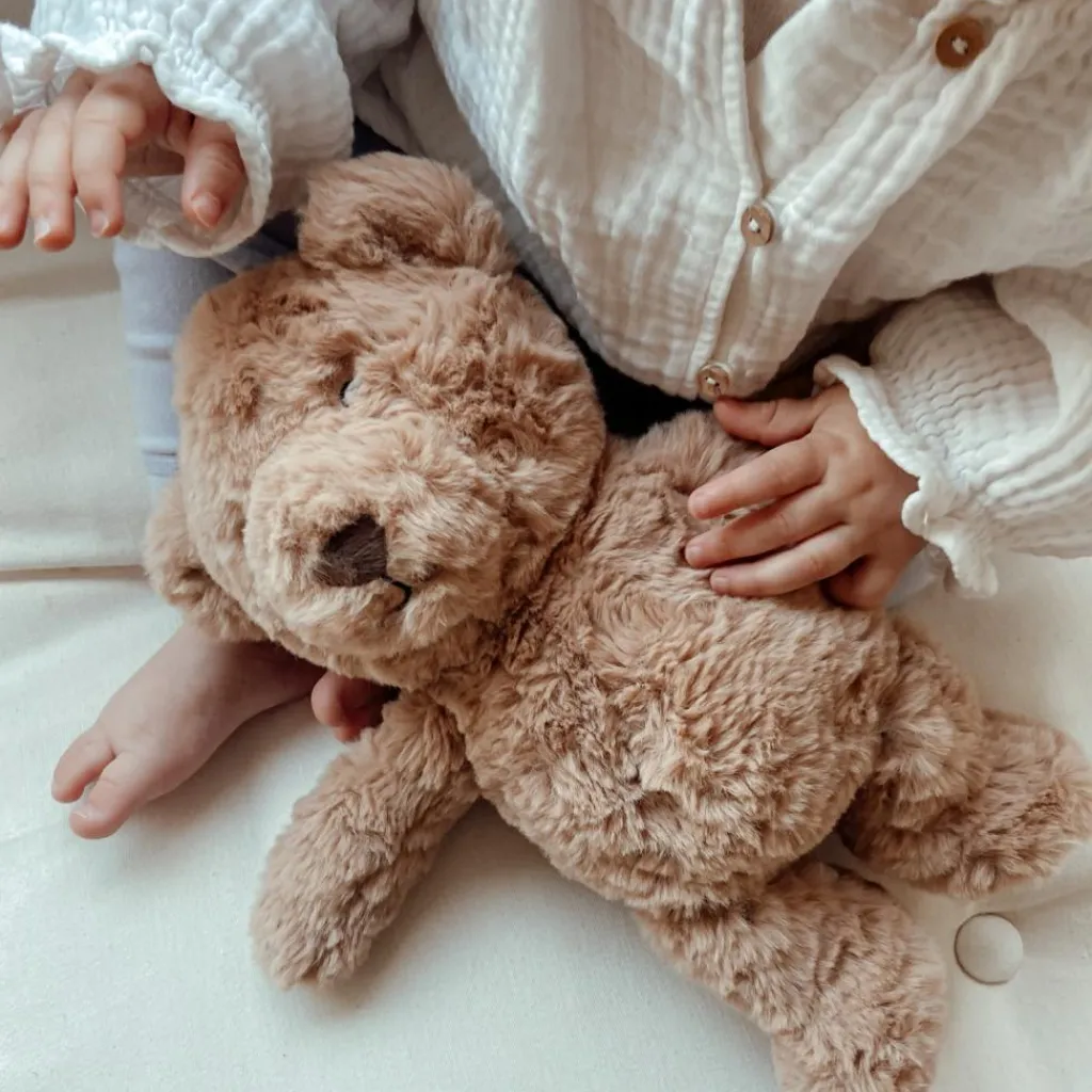 FLOW Peluche bruit blanc rechargeable Lou ours marron