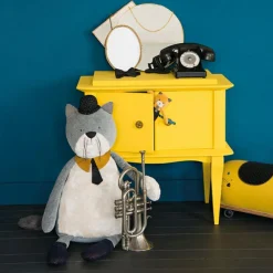 Moulin Roty Peluche chat Lulu Les Moustaches (27 cm)