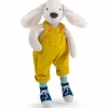 Moulin Roty Peluche chien Pilou jaune Puce et Pilou (37 cm)