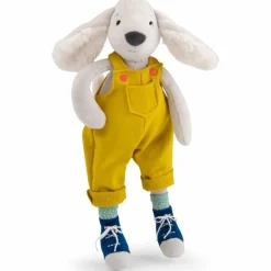 Moulin Roty Peluche chien Pilou jaune Puce et Pilou (37 cm)