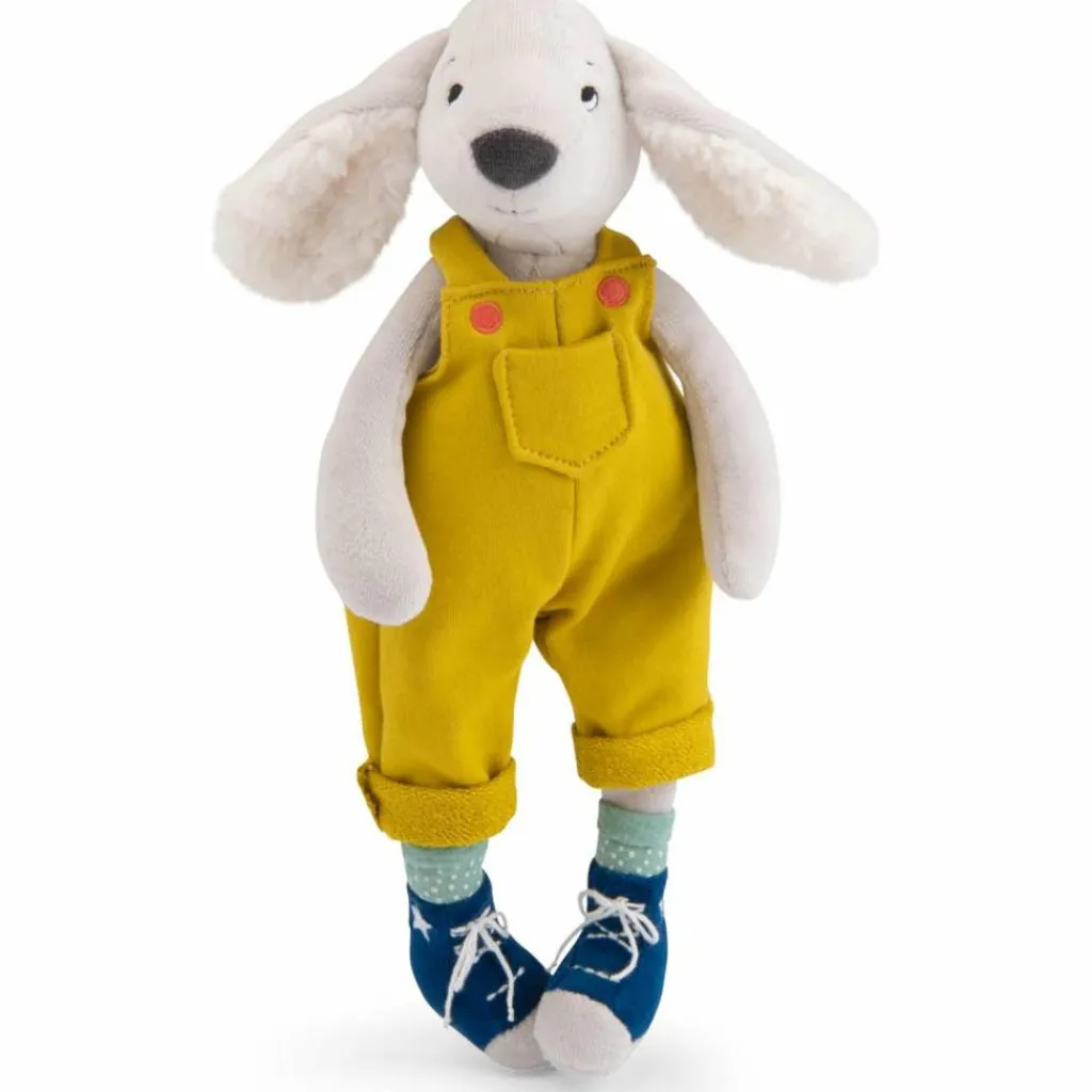 Moulin Roty Peluche chien Pilou jaune Puce et Pilou (37 cm)