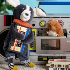 Discount Peluche chien Puce bleu Puce et Pilou (26 cm) Peluche Moyenne (20-59 Cm)