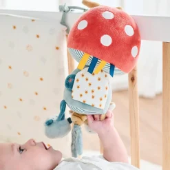 Nattou Peluche d'activités Champignon Felix et Léo (32 cm)