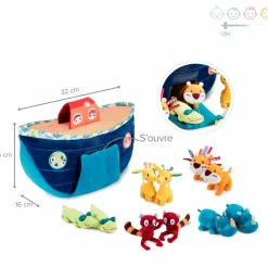 Lilliputiens Peluche d'activités Ma première arche de Noé