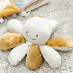 New Peluche d'activités pieuvre Lapidou sable-caramel (20 cm) Peluche D'Activités