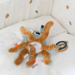 Done by Deer Peluche d'activités vibrante à suspendre Jelly Bleu