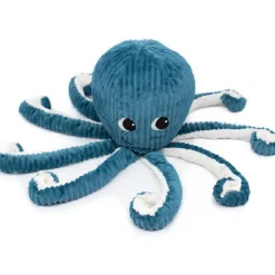 New Peluche Filou la pieuvre maman et bébé Les Ptipotos bleu Peluche Moyenne (20-59 Cm)