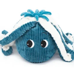 New Peluche Filou la pieuvre maman et bébé Les Ptipotos bleu Peluche Moyenne (20-59 Cm)