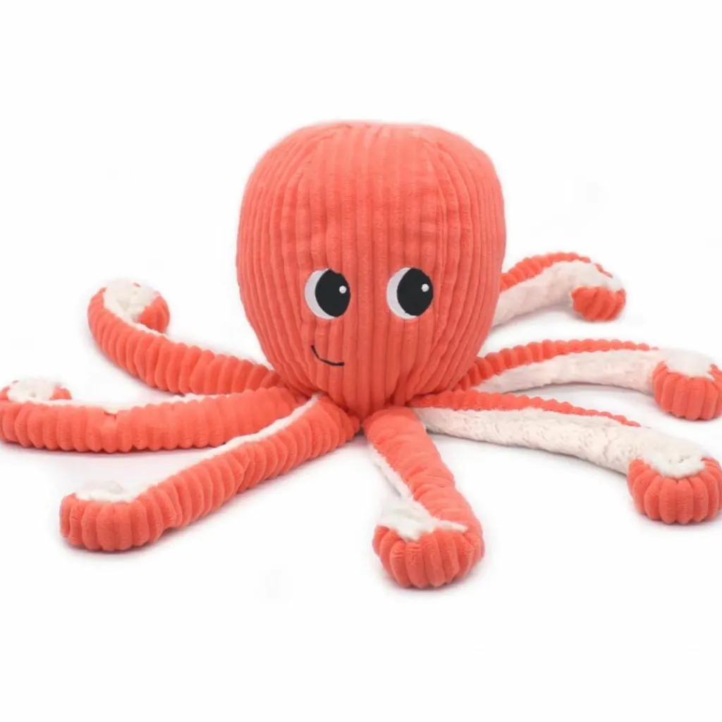 Les Déglingos Peluche Filou maman et bébé Les Ptipotos Corail (50 cm)
