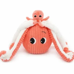 Les Déglingos Peluche Filou maman et bébé Les Ptipotos Corail (50 cm)