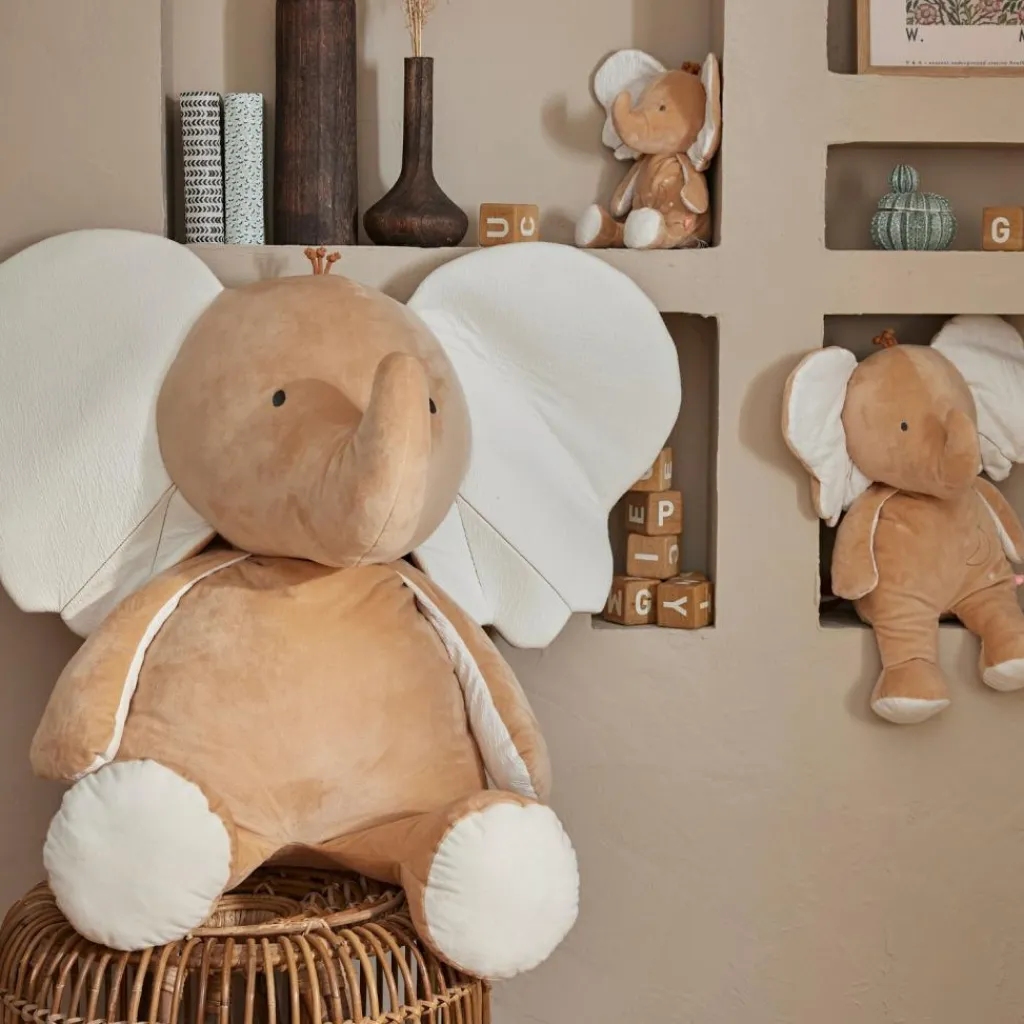 Noukie's Peluche géante Bali, Moka & Snow (80 cm)