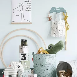 Done by Deer Peluche géante crocodile Croco vert (64 cm)