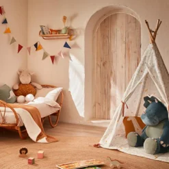 Noukie's Peluche géante en veloudoux Ops le tricératops TSO (90 cm)