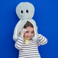 Les Déglingos Peluche géante Filou la pieuvre et son bébé menthe (45 cm)