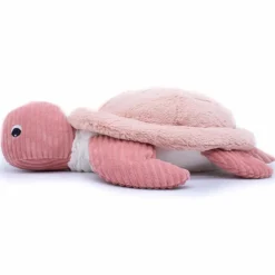 Les Déglingos Peluche géante Les Ptipotos Sauvenou maman-bébé tortue rose (49 cm)