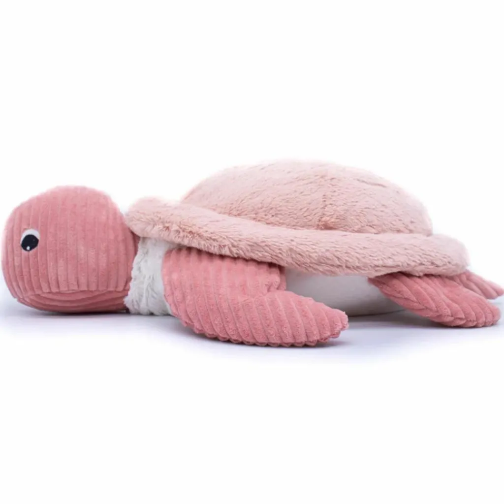Les Déglingos Peluche géante Les Ptipotos Sauvenou maman-bébé tortue rose (49 cm)