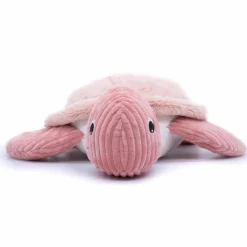 Les Déglingos Peluche géante Les Ptipotos Sauvenou maman-bébé tortue rose (49 cm)