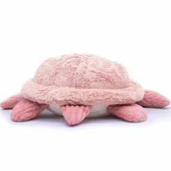 Les Déglingos Peluche géante Les Ptipotos Sauvenou maman-bébé tortue rose (49 cm)
